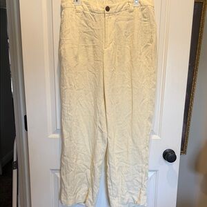 a new day Cream Linen Pants